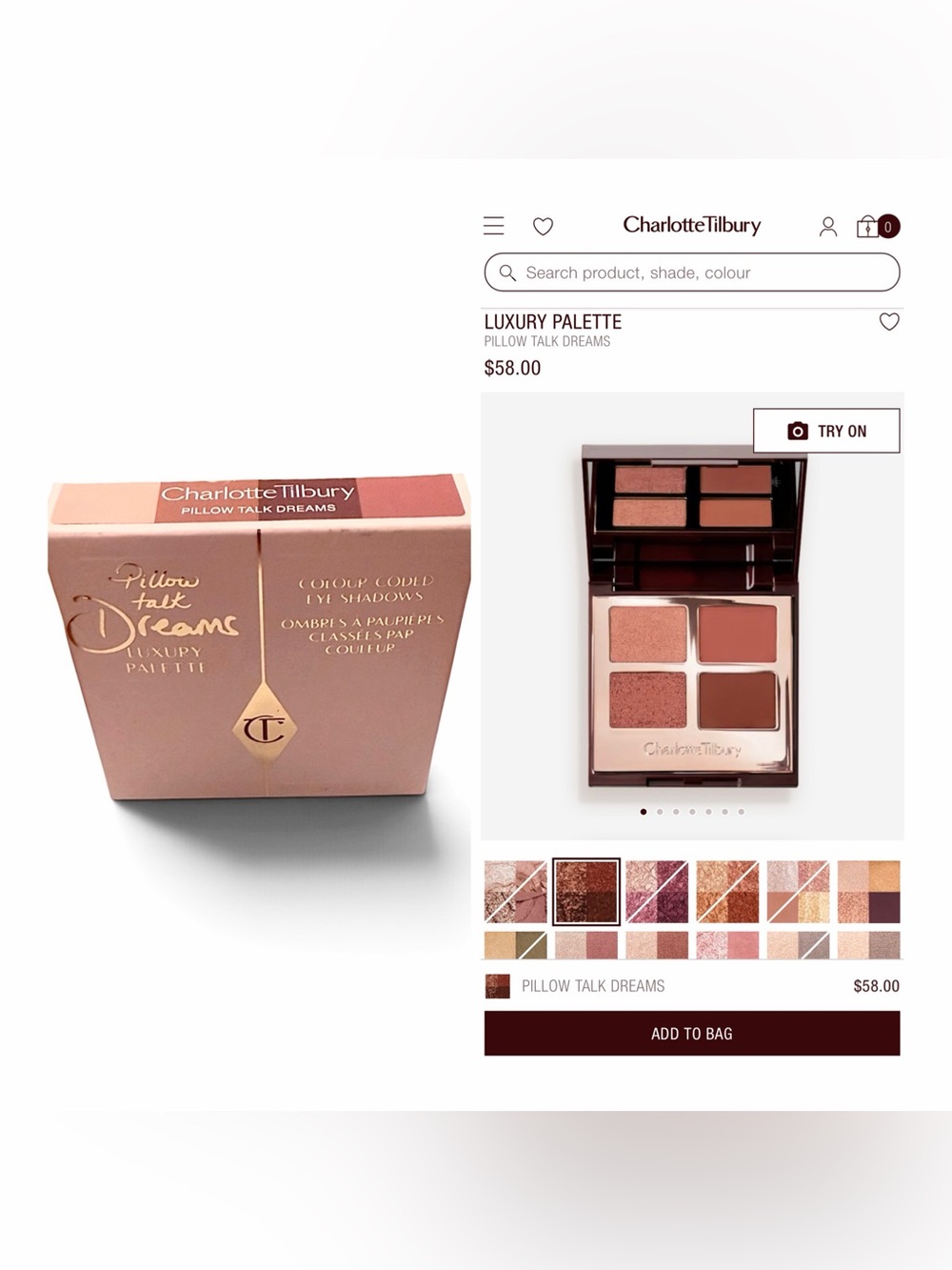Charlotte Tilbury Luxury Palette Pillow Talk Dreams